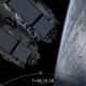 Captura de pantalla de un video del último despliegue de SpaceX de 60 nuevos satélites Starlink, el 3 de septiembre.